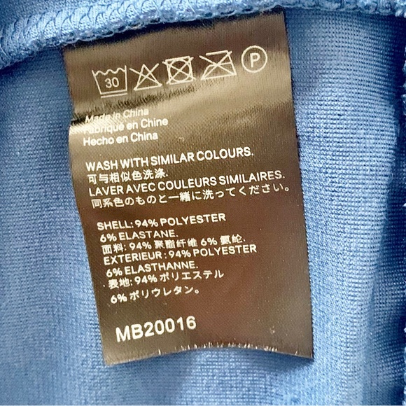 Miss Bebe Blue Women’s Hoodie Size Medium - Picture 8 of 9